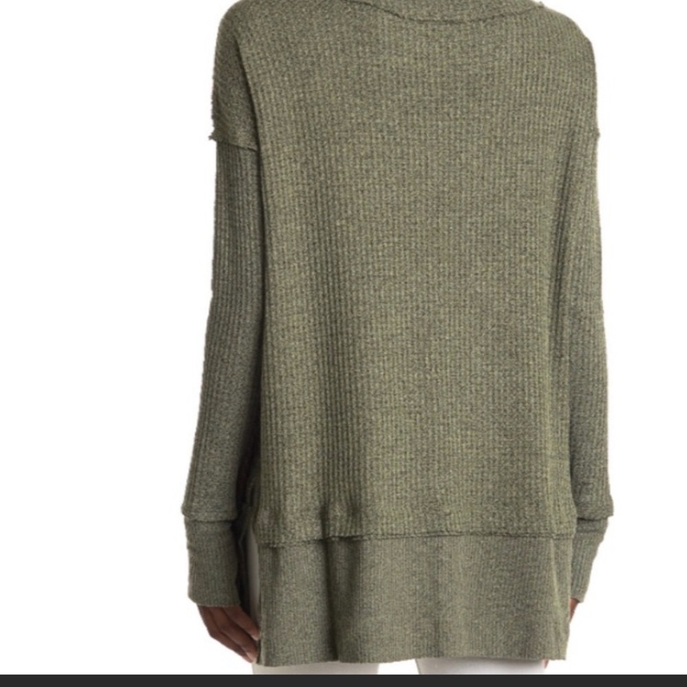 Free People North Shore Thermal Tunic Top - Red and green ,Xs - Picture 4 of 10